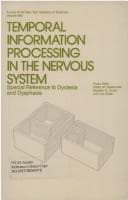 Tapa de Temporal information processing in the nervous system
