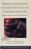 Tapa de Methods of investigation of the Dead Sea scrolls and the Khirbet Qumran site