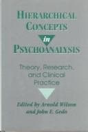 Tapa de Hierarchical Concepts in Psychoanalysis