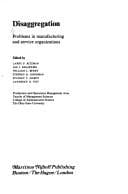 Tapa de Disaggregation, problems in manufacturing and service organizations
