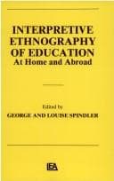 Tapa de Interpretive ethnography of education