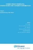 Tapa de Energy policy modeling