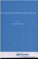 Tapa de Inflammatory Bowel Diseases 1986 (Developments in Gastroenterology)