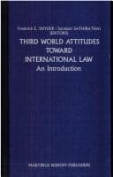 Tapa de Third World Attitudes Toward International Law