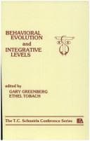 Tapa de Behavioral evolution and integrative levels