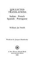 Tapa de Collected Translations/Italian, French, Spanish, Portuguese (New Rivers Abroad Book)