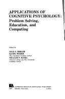 Tapa de Applications of cognitive psychology