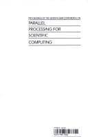 Tapa de Proceedings of the Seventh Siam Conference on Parallel Processing for Scientific Computing (Proceedings in Applied Mathematics)