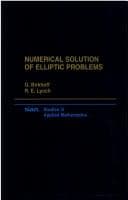 Tapa de Numerical Solution of Elliptic Problems