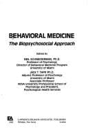 Tapa de Behavioral medicine