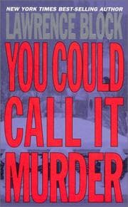 Tapa de You could call it murder