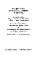 Tapa de The Teaching of Humanae vitae