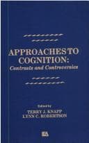 Tapa de Approaches to Cognition