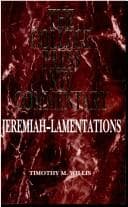 Tapa de Jeremiah and Lamentations (The College Press Niv Commentary. Old Testament Series)