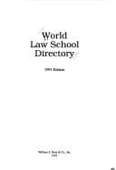 Tapa de World law school directory