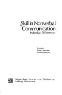 Tapa de Skill in Nonverbal Communication
