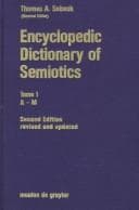 Tapa de Encyclopedic dictionary of semiotics