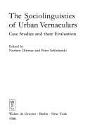 Tapa de Sociolinguistics of Urban Vernaculars