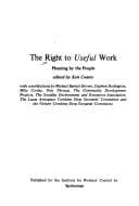 Tapa de The Right to Useful Work