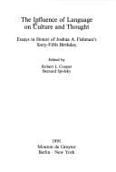 Tapa de The Influence of Language on Culture and Thought