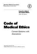 Tapa de Code of Medical Ethics