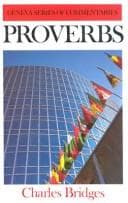 Tapa de Proverbs (Geneva) (Geneva)