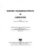 Tapa de Surface Roughness Effects in Lubrication