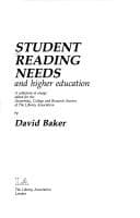 Tapa de Student reading needs and higher education