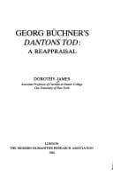 Tapa de George Buechner's "Dantons Tod" (Texts and Dissertations Series) (Modern Humanities Research Association Texts and Dissertations)