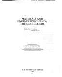 Tapa de Materials and engineering design