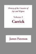 Tapa de History of the Counties of Ayr and Wigton  Carrick (Scottish County Histories)