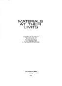 Tapa de Materials at their limits
