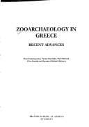 Tapa de ZOOARCHAEOLOGY IN GREECE: RECENT ADVANCES; ED. BY ELENI KOTJABOPOULOU