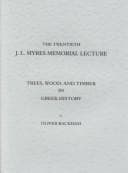 Tapa de Trees, Wood, and Timber in Greek History (Twentieth J.L. Myers Memorial Lecture)