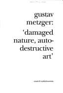 Tapa de Gustav Metzger