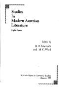 Tapa de Studies in modern Austrian literature