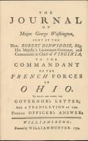 Tapa de The journal of Major George Washington