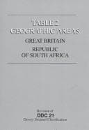 Tapa de Table 2 Geographic Areas