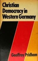Tapa de Christian democracy in Western Germany