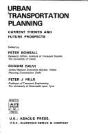 Tapa de Urban transportation planning
