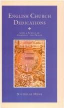 Tapa de English Church Dedications