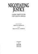 Tapa de Negotiating justice