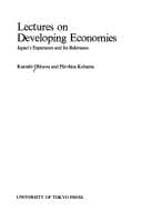 Tapa de Lectures on developing economies