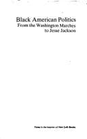 Tapa de Black American Politics