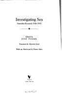 Tapa de Investigating sex