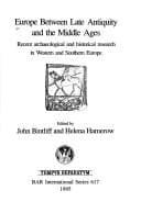 Tapa de Europe between late antiquity and the Middle Ages