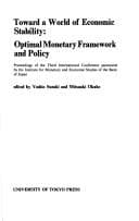 Tapa de Toward a world of economic stability