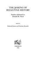 Tapa de The Making of Byzantine History