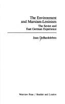 Tapa de The environment and Marxism-Leninism