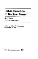 Tapa de Public Reactions to Nuclear Power